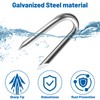 MOXYOY 120 Pcs U Nails for Fencing, U Shaped Nails