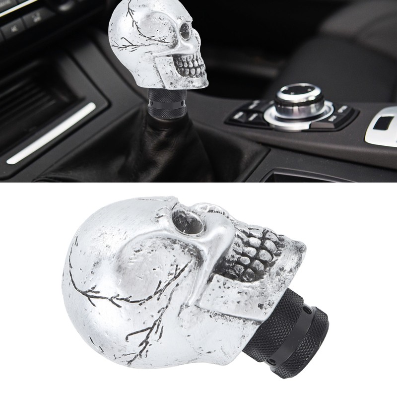Skull Gear Shift Head Resin Shifter Knob Car Transmission Shifting