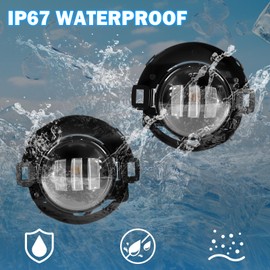 LED Fog Lights Compatible with 2005-2015 Nissan Xterra/2010-2019 Nissan Frontier Fog Lamps Assemblies w/Switch Wiring Harness