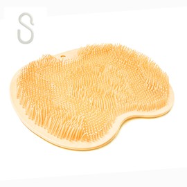 T・O・T Foot Brush, Foot Wash Mat, Deodorizer, Foot Brush, Body Brush, Foot Odor, Antibacterial, Exfoliating Care, Foot Massage (Orange)