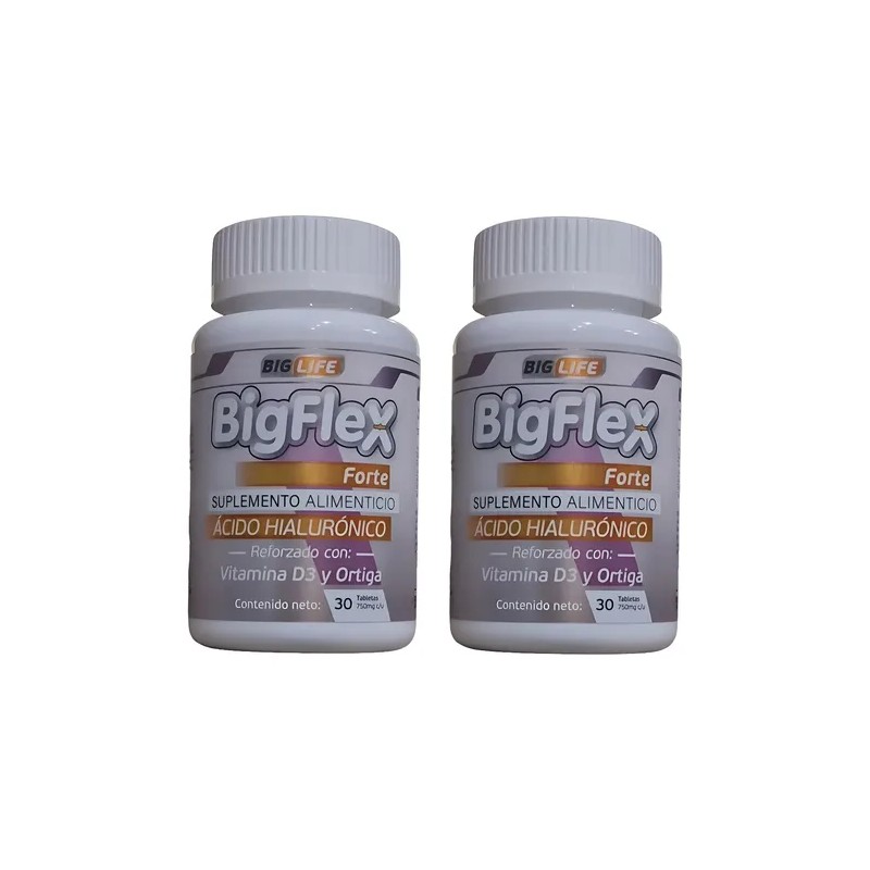 Acido Hialuronico Bigflex Reforzado Vitamina Pack Frasc