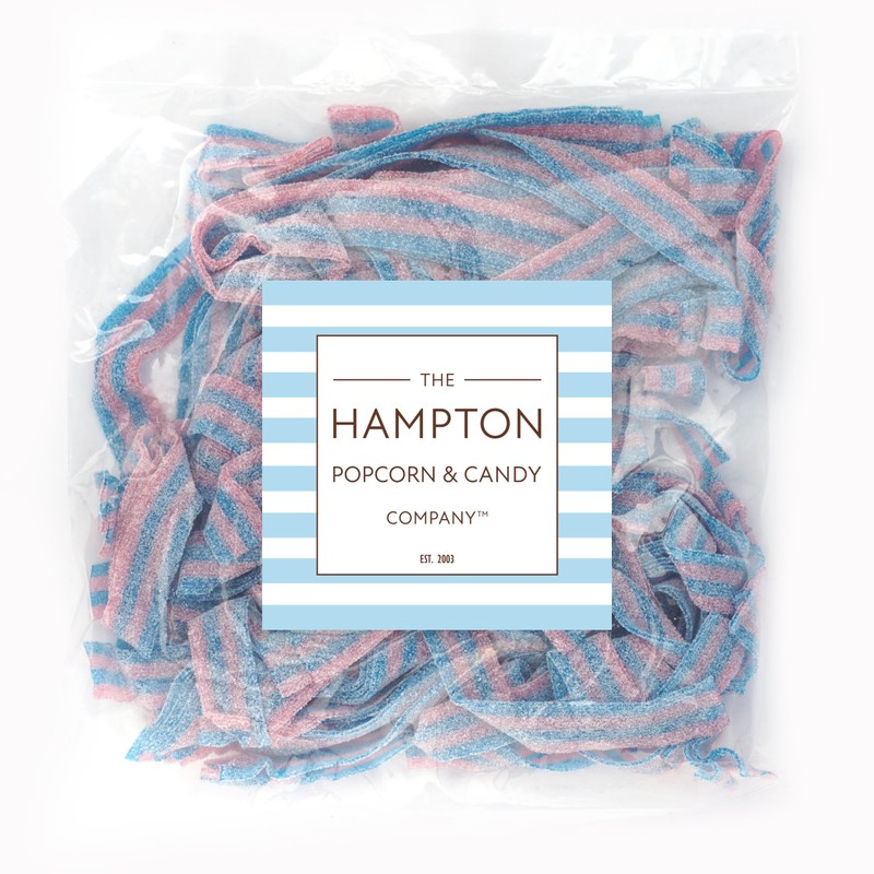 Cotton Candy Sour Belts, 1 Pound Bulk Bag, The Hampton