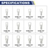 haisstronica 60PCS Tinned Battery Terminals Cable Lugs Kit,AWG 8 6