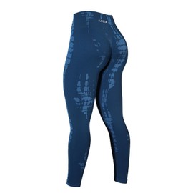 AUROLA Serpent Seamless Scrunch Workout Leggings for Women,Tummy Control Squat Proof Pants,Water Blue,XL