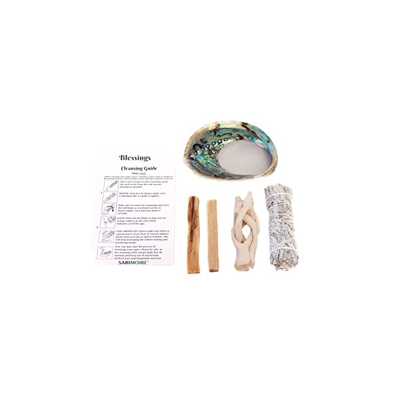 Sage Kit - White Sage Smudge Stick ~ Abalone Shell