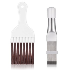 tao pipe 2 pieces air conditioning condenser fin comb, fin cleaning brush, air conditioning, fin comb coil cleaning whisk brush, metal fin evaporator cooler repair tool