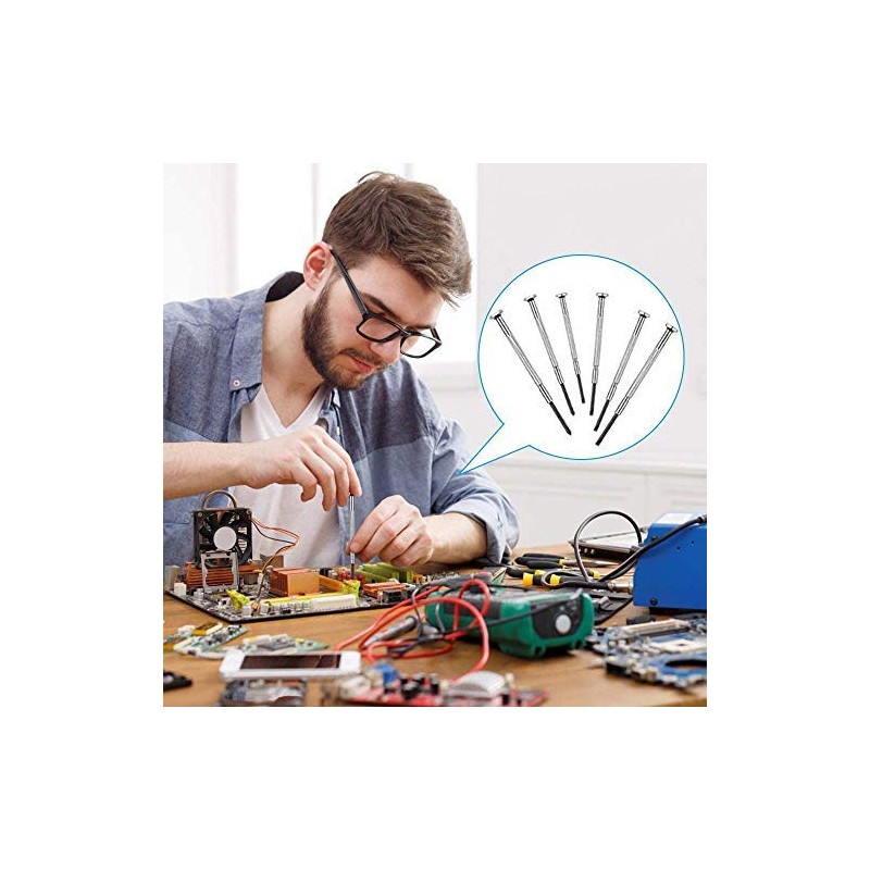 AHBD Industries 11Pcs Mini Screwdriver Sets,Small Screwdriver Set Eyeglass Sunglass