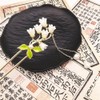 Rabithenn Lily of the Valley Hairpin with Pendant, Silver Tone