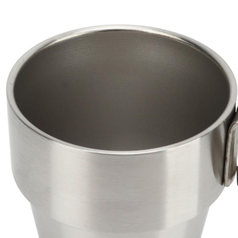 4PCS Camping Double Layer Cups Stainless Steel Food Grade Plastic