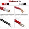 Linkstyle 6 PCS 4 AWG Battery Cables 12 Inch, 30CM