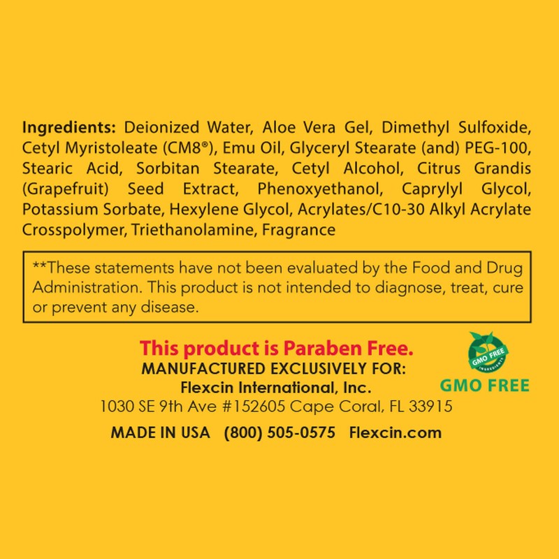 Flexcin with CM8 Motion Lotion 4 oz Jar - 3