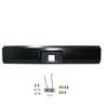 Silscvtt Black Rear Steel Bumper Roll Pan for Fleetside Replacement