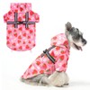 BEAUTYZOO Dog Raincoat with Harness Built-in for Small Medium Dogs