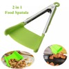 MY DEVELOPMENT Multi-Functional Silicone Tongs Non-Stick | Stainless Steel 2-in-1
