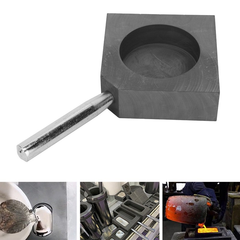 Graphite Casting Mold Heat Resistant High Purity 2.4in Diameter 0.8in