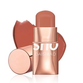 MESUROSE Multi-Use Blush Stick, For Eyes, Lips & Cheeks, Creamy, Hydrating, Buildable, Blendable, High Impact Color, Long-Lasting, 3-in-1 Portable, Organic Natural Makeup, 0.25Oz