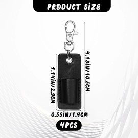 Ptwola 4 Pcs Lanyard Anti-Lost Pen Loop Holder Clip Mini Portable Leather Tablet Stylus Neck Sleeve Case Nurses Clipboard Badge Reel Accessories Lobster Clasps Keychain Pencil Holder