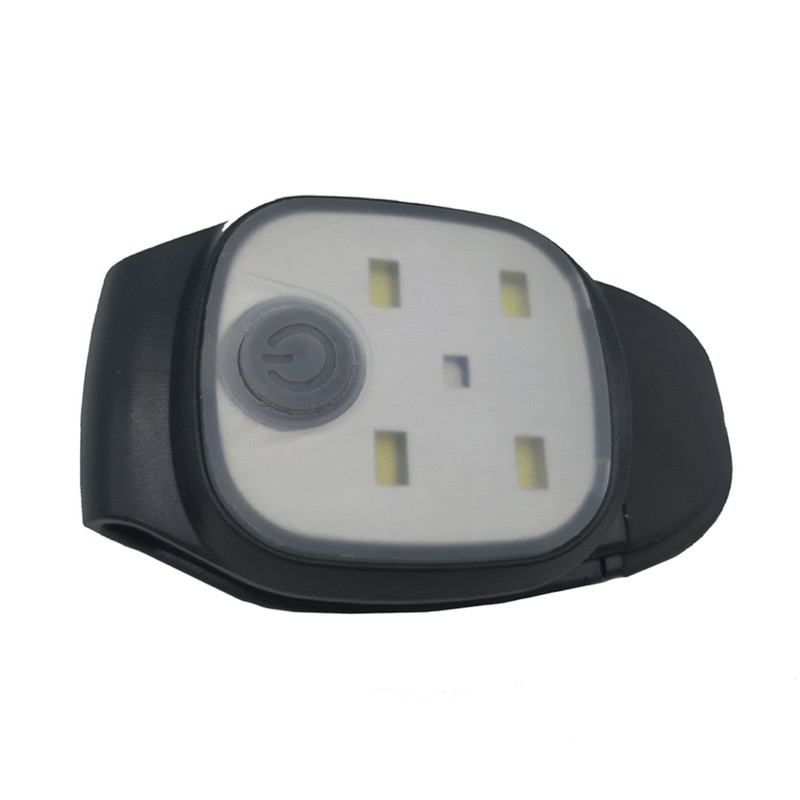 Clip On Flashlight Rechargeable 5 LEDs Hands Free 50 Lumens