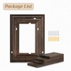 Walasis Wood Rustic Floating Shelves: 4-Piece Wall Shelf for Farmhouse