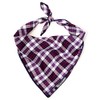 The Worthy Dog Madras Plaid Classic Bandana, Comfortable Cotton Fabric,
