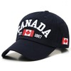 HAOJIANIAN 2 Pack Canada Baseball Cap,Canada Day Embroidered Maple Leaf