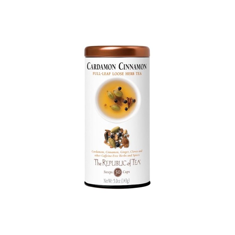 The Republic of Tea - Cardamon Cinnamon Herbal Full Leaf,