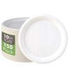 Vplus 150 Pack Compostable Disposable Paper Plates made of 100%