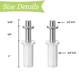 UFURMATE Bifold Door Swivel 8 Pack Spring Loaded Double Fold Cabinet Door Top Pivots Carbon Steel Folding Cabinet Door Hardware Repair Parts for 1.38 Inch Thick Cabinet Doors