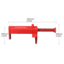 Bohaner 2Pcs Brick Liners Runner Wire Drawer Brick Line Runner Bricklaying Trowel Tool Fixer Clamps for Building Construction Fixture Brickwork Wire Puller,Red