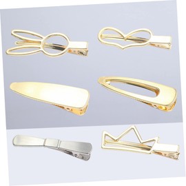 BESPORTBLE 6PCS Alloy Duck Bill Hair Clips for Durable Metal Bobby Pins Elegant and Stylish Hair Accessories and Silver for All Dress Ups