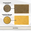 A&M Natural Living Eco Sponge Pack of 6, Yellow Compostable