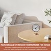 Foxyoo 4-Inch Indoor Thermometer and Humidity Gauge, Room Analog Temperature