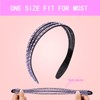 Cutewing Rhinestone Headbands for Women Girls Sparkle Wide Headband with