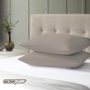Micropuff Standard Size Pillow Cases Open Enclosure - 2 Pack