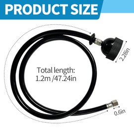 Shampoo Bowl Hose And Sprayer 1/4" Thread Shampoo Bowl Sprayer Shampoo Bowl Faucet Shampoo Bowl Faucet Vacuum Breaker,Professional Salon Sink Replacement Part For Salon Barber Shop Spa