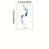10-Piece Aesthetic Koi Fish Tattoo Sticker Set - Temporary Body