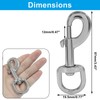 AKVIBG 2 Pack Heavy Duty Swivel Snap Hooks, 87mm Dog