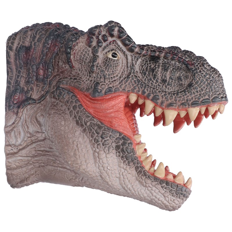 Dinosaur Puppet Rubber Portable Hand Drawn Comfortable Grip Tyrannosaurus Hand