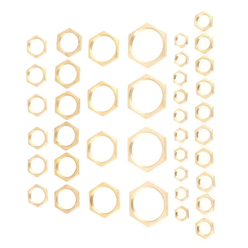 Hex Nuts 40 Pieces G1/8 Lock Nuts G1/4 G3/8 G1/2