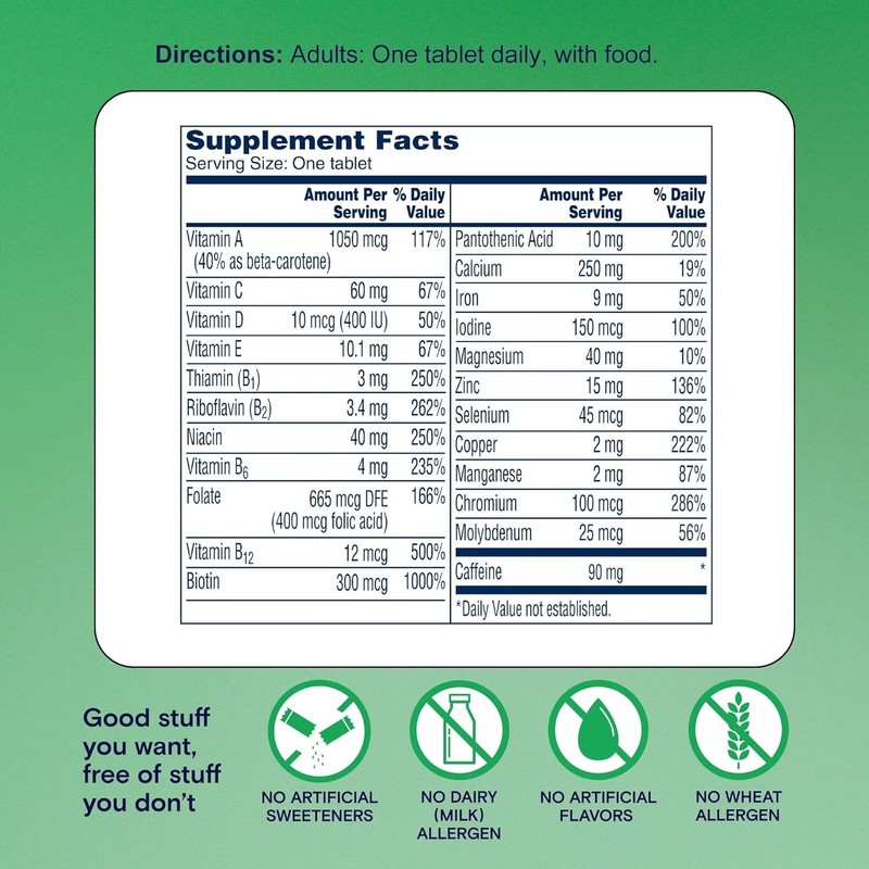 One A Day Energy Daily Essentials Multivitamin - 120 Counts