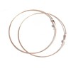 Clip-on Earrings 4 inch Hoop Rose Gold Plated 100mm Hoops