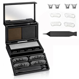 3‑in‑1 Eyeliner & Lower Lash Stamp Kit with Beauty Mark Stamp, Waterproof Smudge‑Proof Dual-Color Ink Eye Makeup Tool for Beginners, With Portable Case