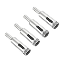 Aopin Diamond Drill Bits Core Drill Bits Hole Saw Kit 10mm(3/8inch) for Glass, Ceramics, Porcelain, Marble, Carbon Steel, 4Pcs