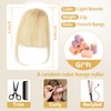Shoobidoo Clip In Fringe Bangs Light Blonde 100% Real Human