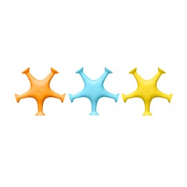 Ubbi Starfish Stretch and Suction Bath Toys, Baby Bath Accessory, Water Toys for Toddler Bath Time, Fun Baby Water Toys, Set of 3