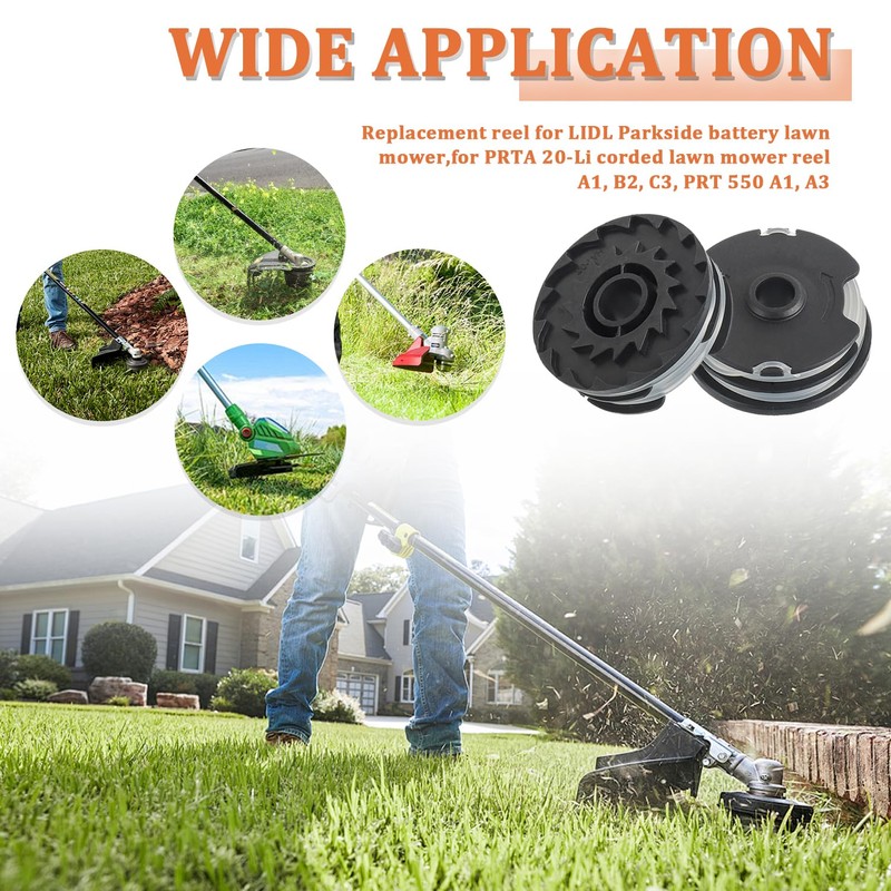 JAMHER Replacement Spool and Spool Cover, Compatible with Parkside LIDL