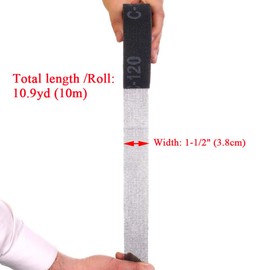 Silicon Carbide Sanding Mesh | Sanding Screen Roll 1-1/2" x 10.9yd (3.8cm x 10m) 80 Grit
