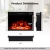 Tangkula 23" Electric Fireplace, 5,000 BTU Fireplace Insert with Remote