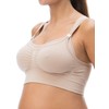 RelaxMaternity 5702 (Nude, M) Nursing Bra with Drop-Down Cups with