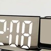 Projection Alarm Clock Large Screen ABS Mirror Surface LED Based